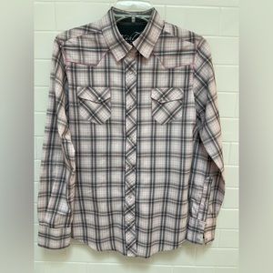 Kuhl Women’s Western Long Sleeve polyester shirt with snap closures size medium